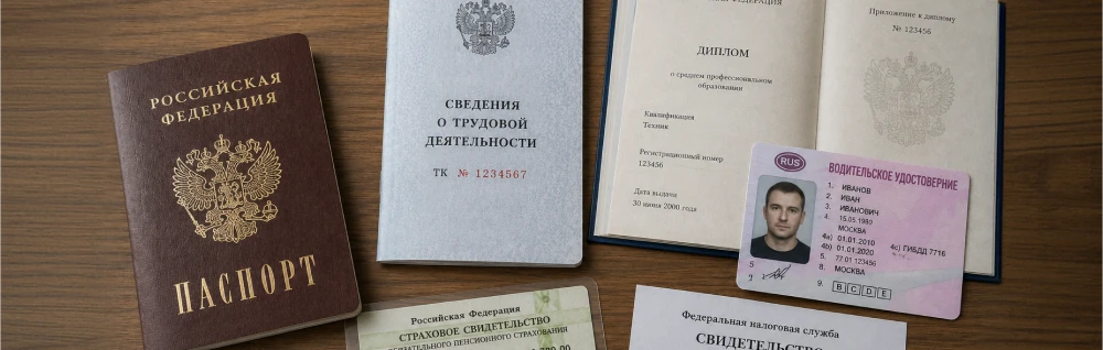 Документы для оформления