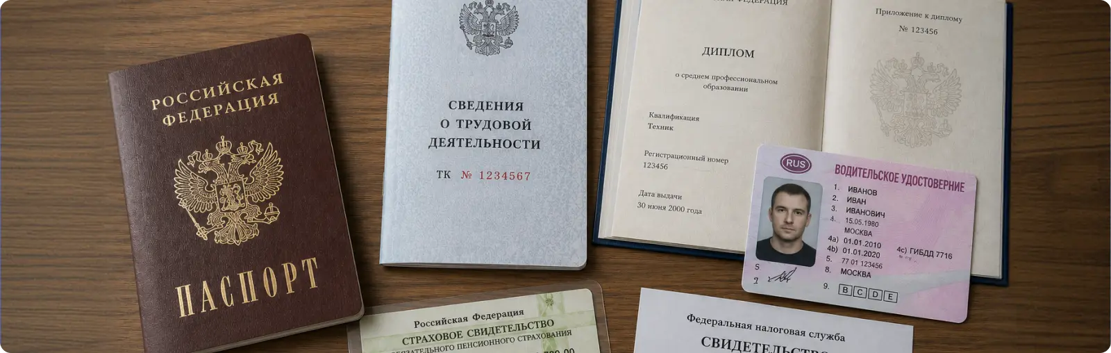 Документы для оформления