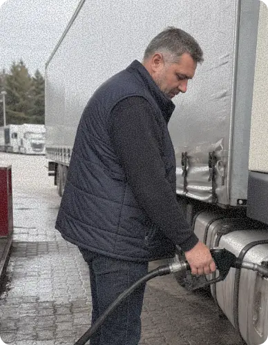 водитель у фуры