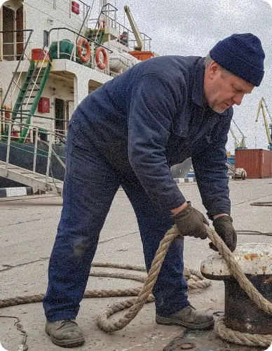 матрос на причале